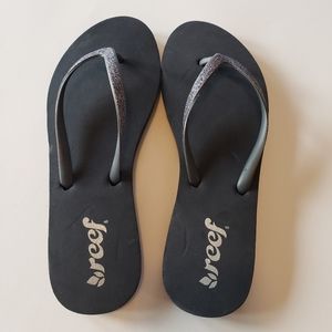 Reef flip flops.